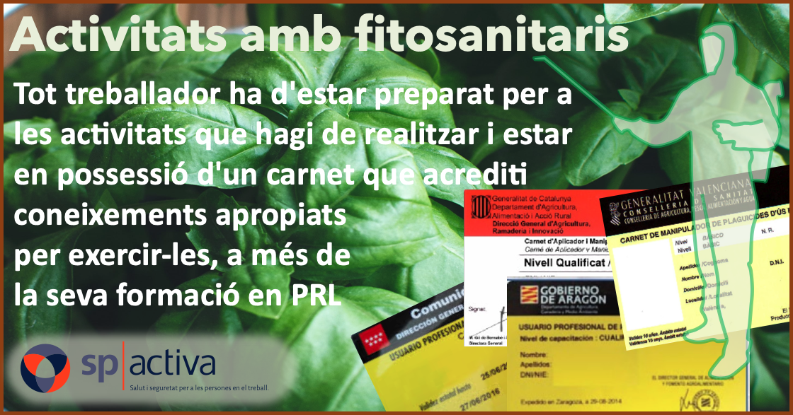 Capacitació dels usuaris professionals i venedors de productes fitosanitaris