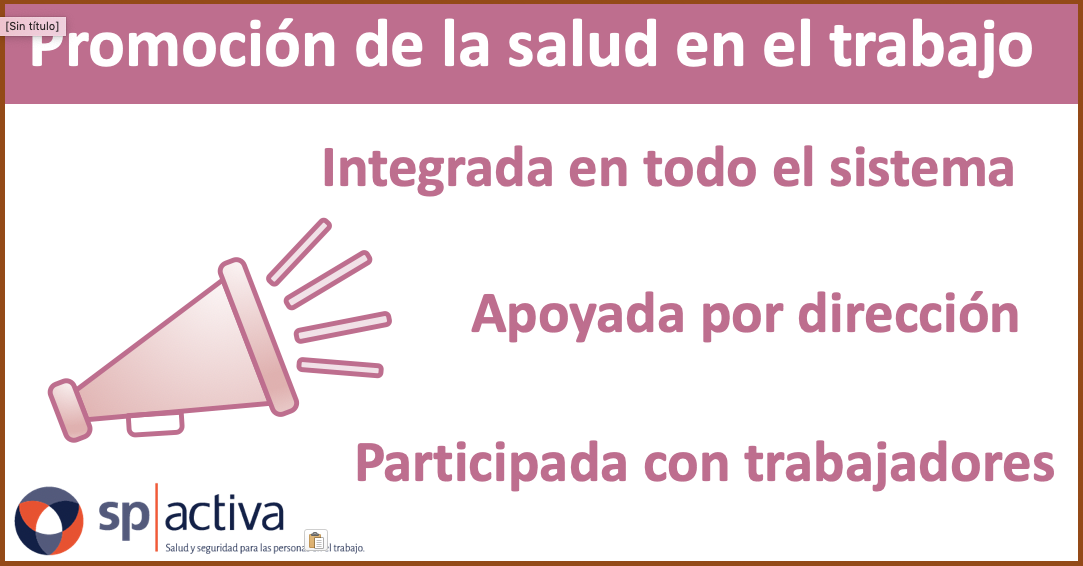 La promoción de la salud en el trabajo