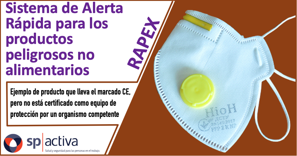 Las mascarillas también son productos tratados en el sistema de alertas RAPEX