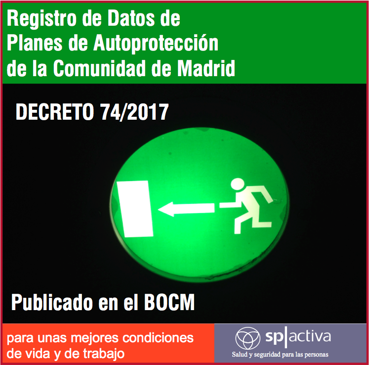 Registro de Datos de Planes de Autoprotección de la Comunidad de Madrid