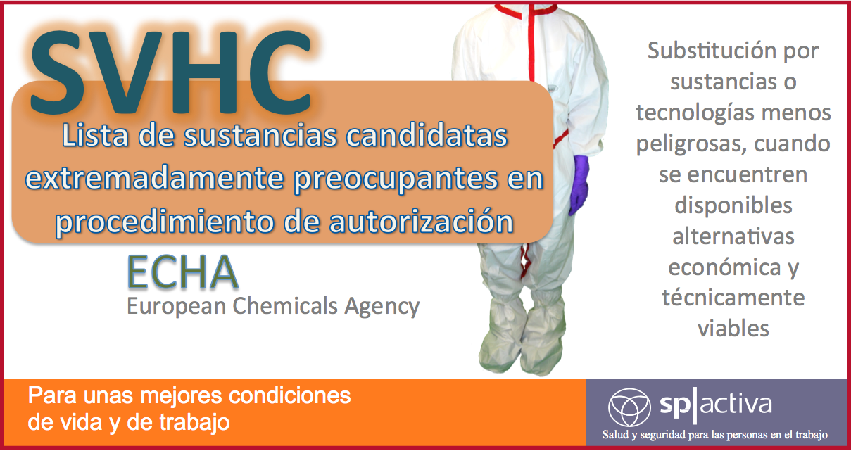 Sustancias extremadamente preocupantes (SVHC)