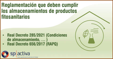 Reglamentación que deben cumplir los almacenamientos de productos fitosanitarios