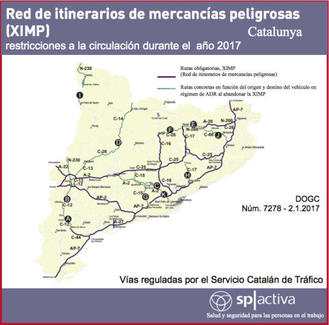 XIMP (Red de itinerarios de mercancías peligrosas)